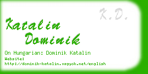 katalin dominik business card